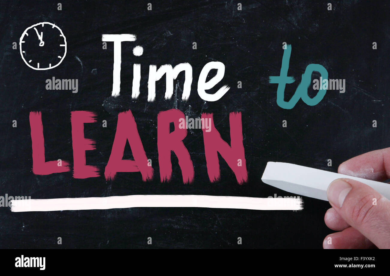 time to learn concept Stock Photo - Alamy