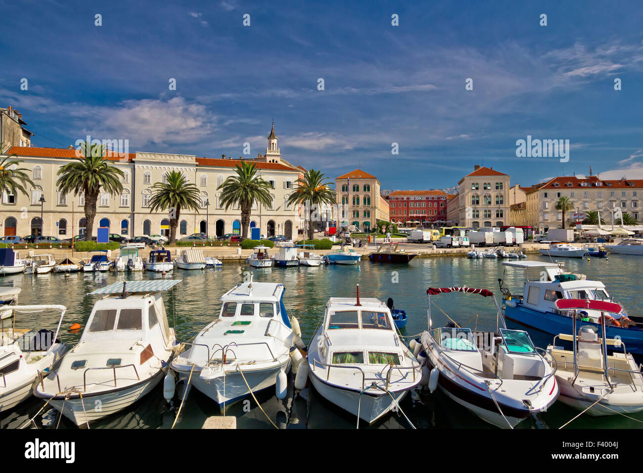 Split Riva waterfront colorful view Stock Photo