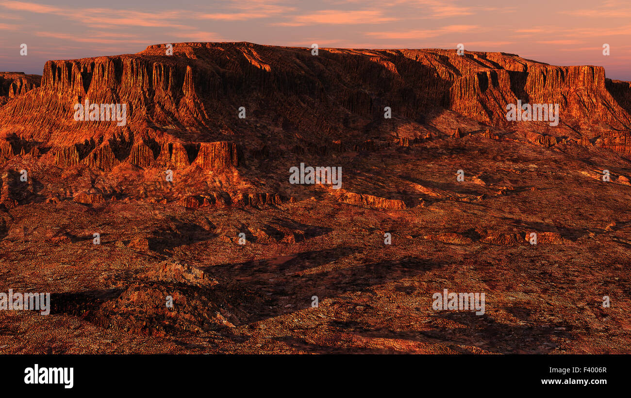 Wadi Rum, Jordania, evening Stock Photo