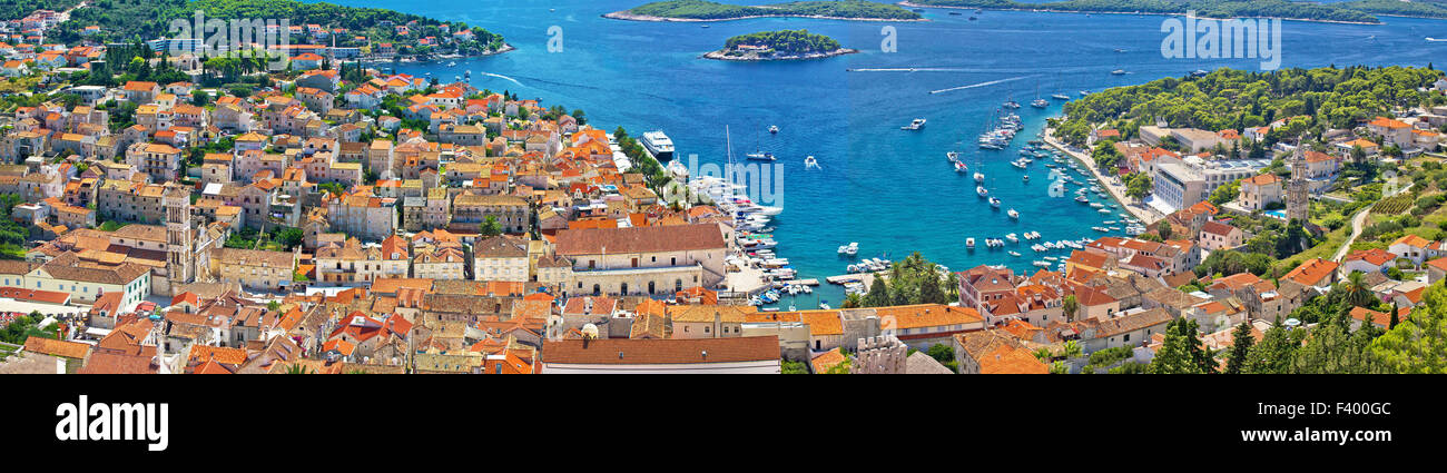 Croatian tourist destination of Hvar Stock Photo
