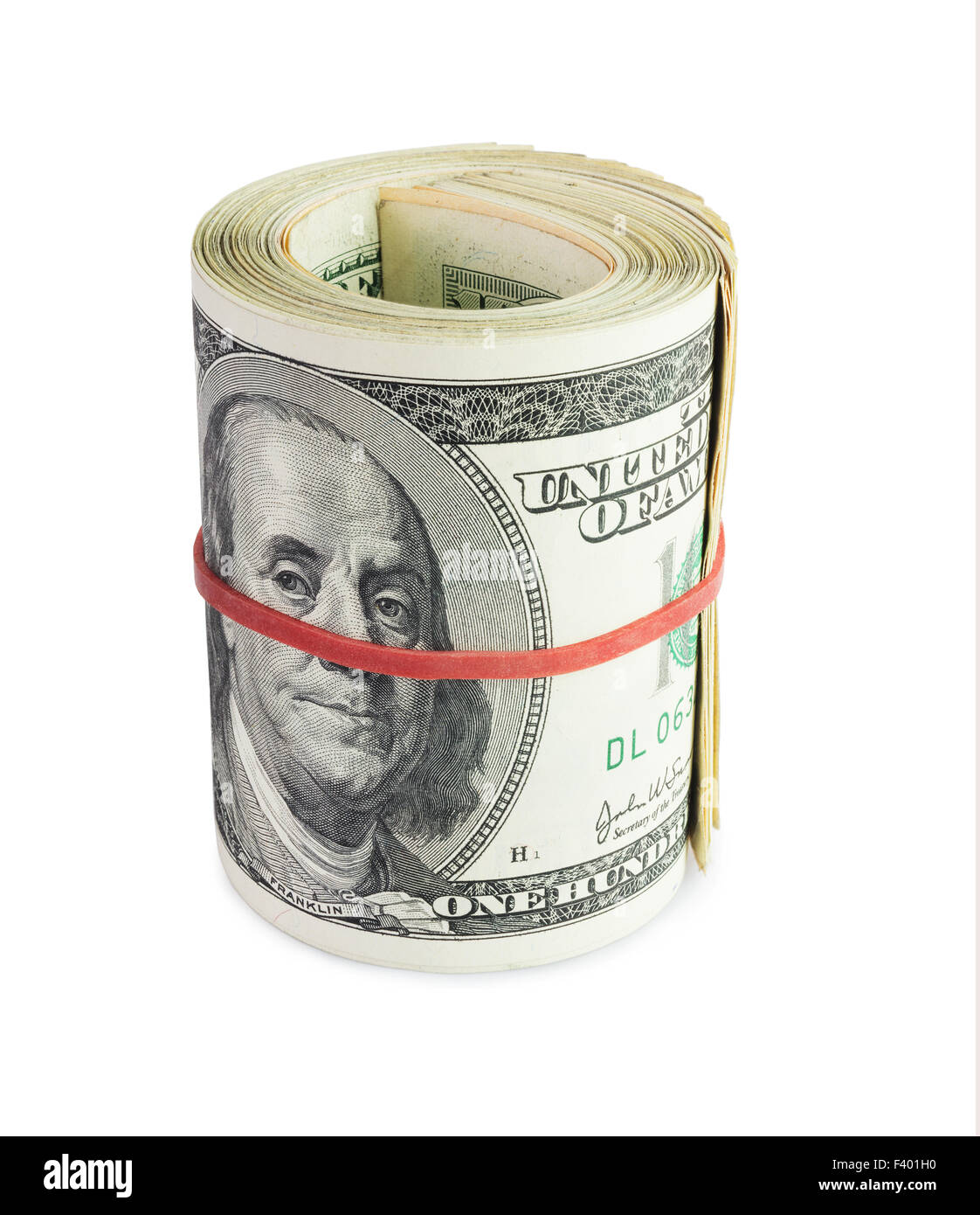 money in roll Stock Photo Alamy