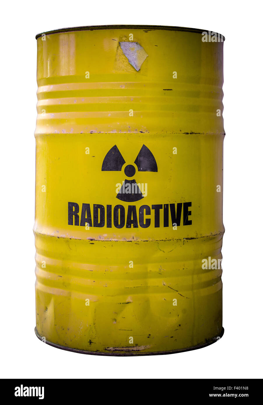 Barrel Of Nuclear Waste Stock Photo
