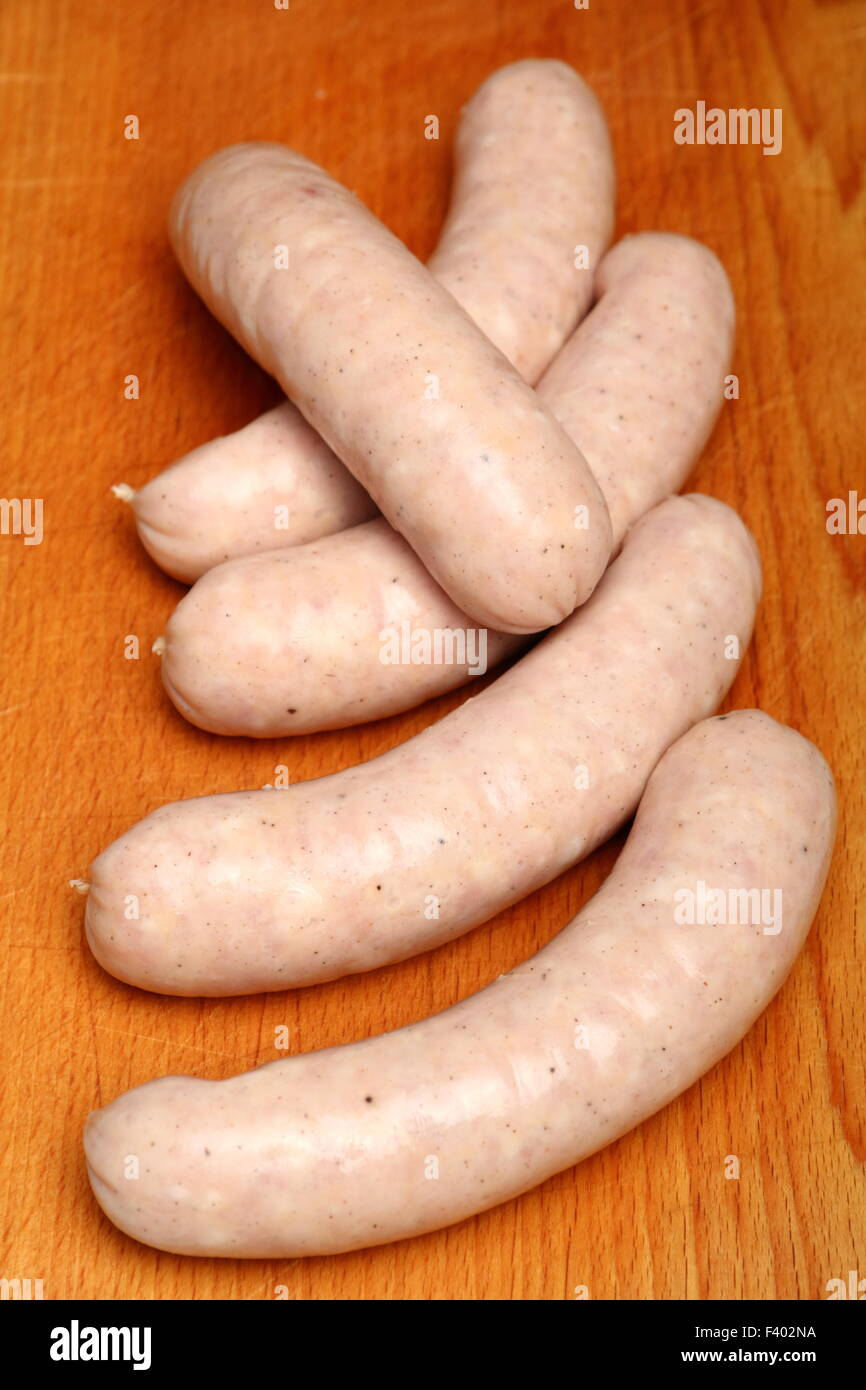 White sausage Stock Photo