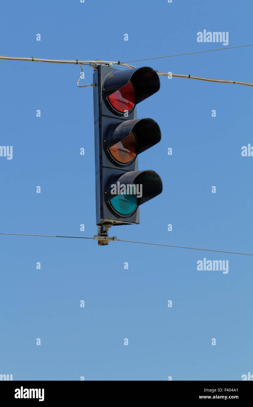 Close up photo of a red traffic light Stock Photo - Alamy