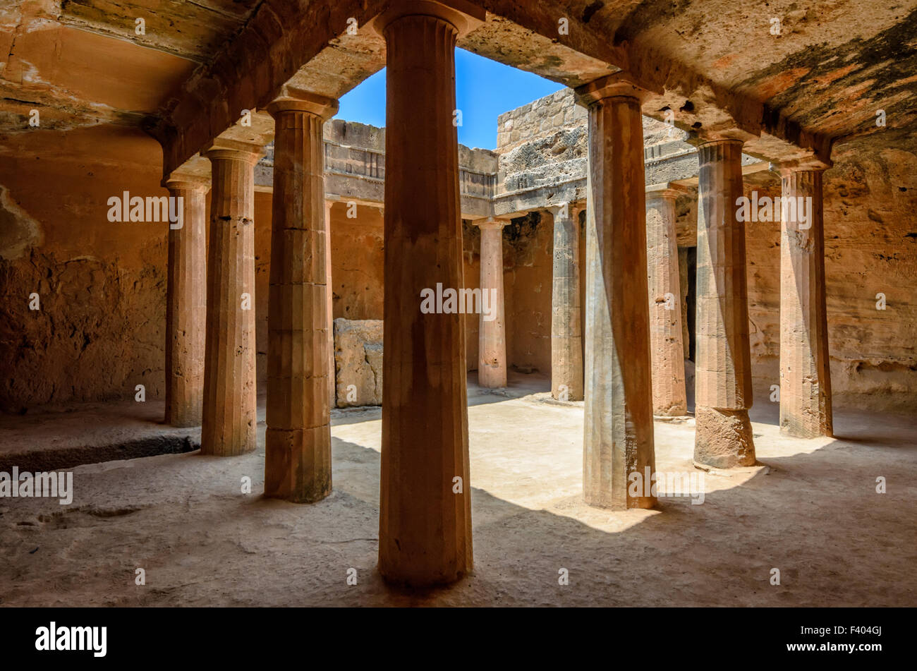 Archaeological museum in Paphos on Cyprus Stock Photo