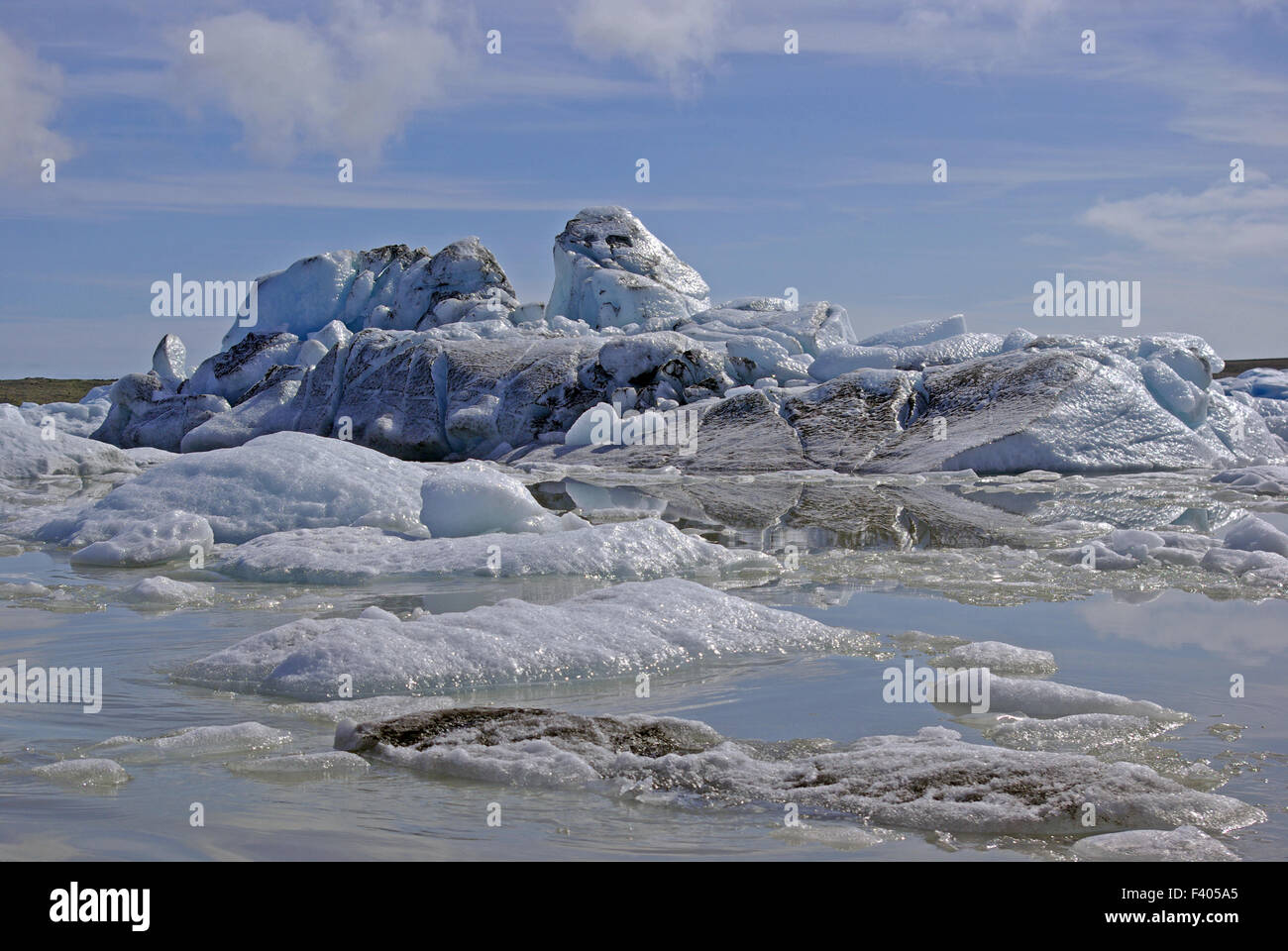 the glacier lagoon Jokulsarlon Stock Photo