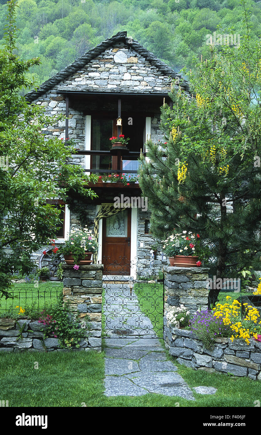 Stonehouse; Switzerland; Stock Photo
