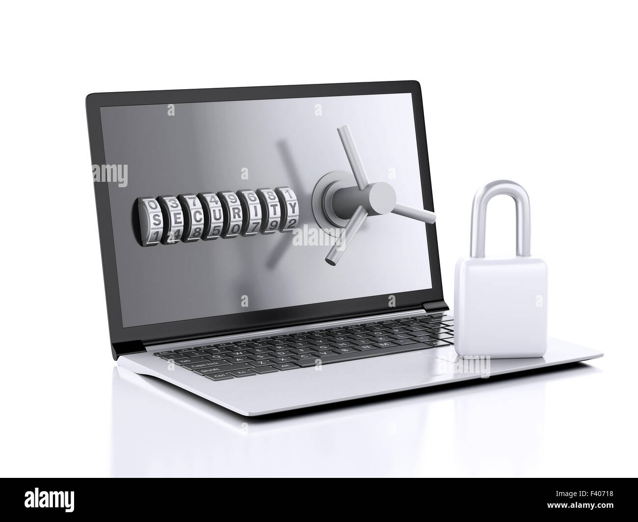 Secure laptop. Data security concept Stock Photo Alamy