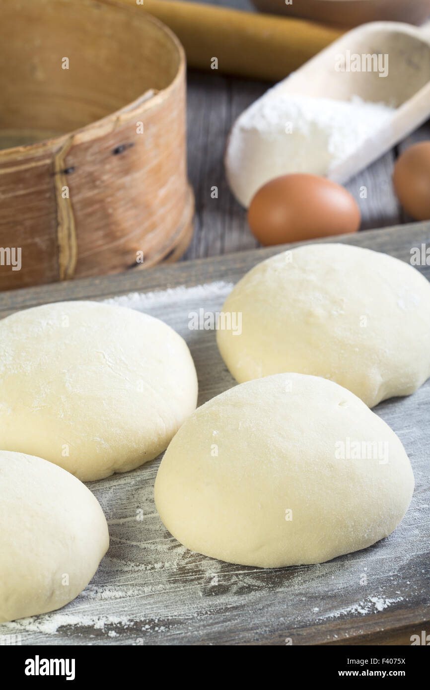 The dough for pies. Stock Photo