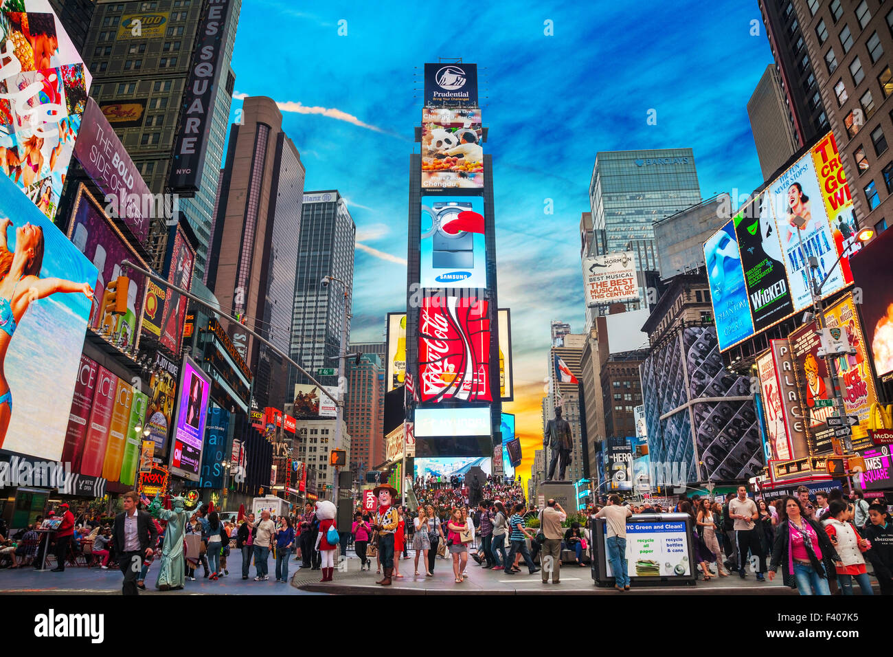 Times square in New York City Stock Photo