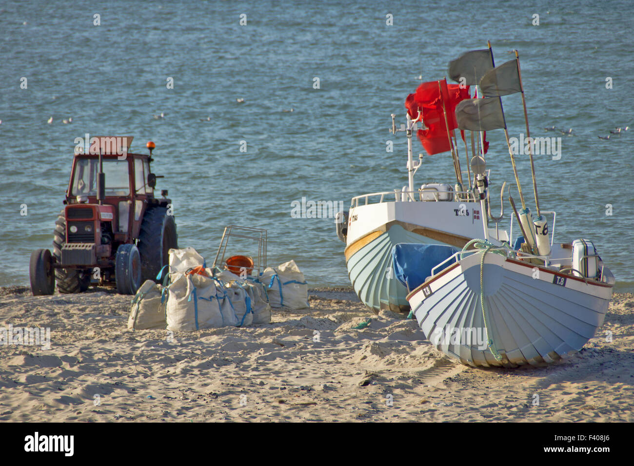 Two boats sea views hi-res stock photography and images - Alamy