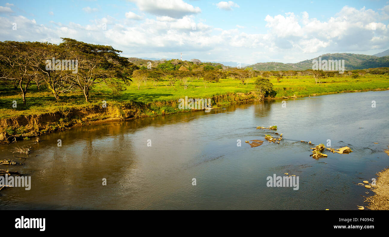 Tarcoles River Costa Rica Stock Photo
