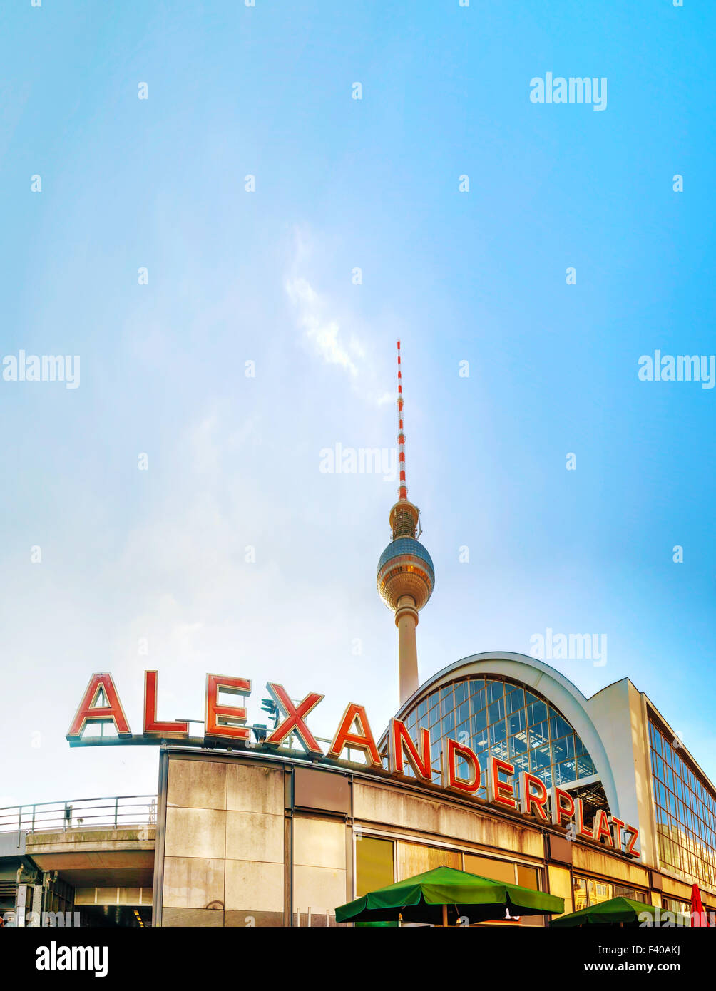 Alexanderplatz subway station in Berlin Stock Photo
