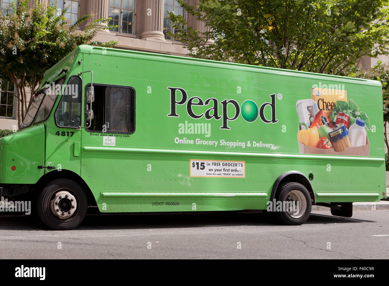 Peapod by Giant delivery truck - Washington, DC USA Stock Photo