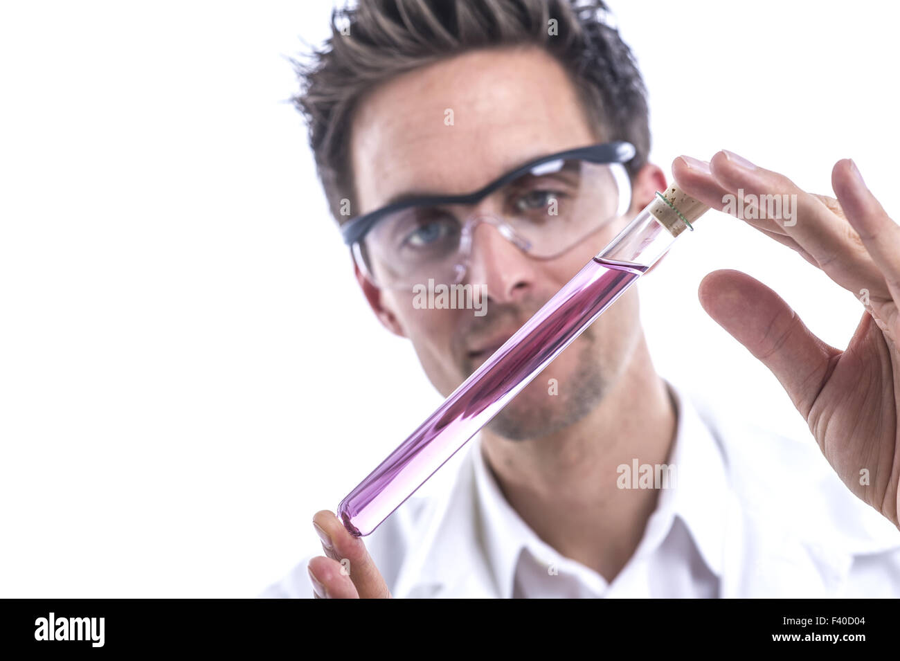 Chemist in the lab Stock Photo