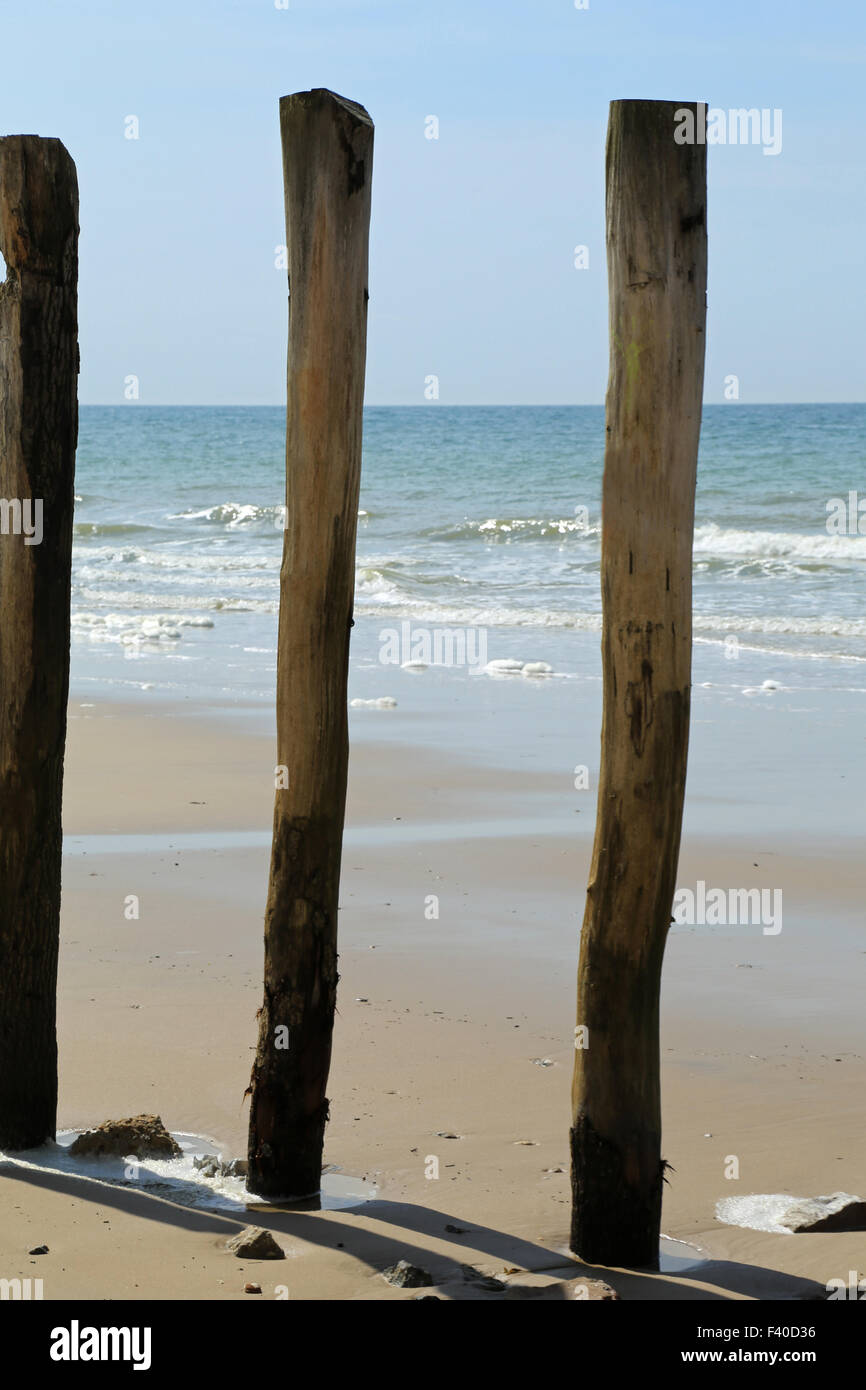 Wooden Wave Breaker 03 Stock Photo Alamy