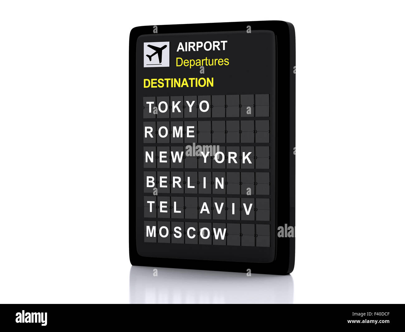Airport direction board hi-res stock photography and images - Alamy