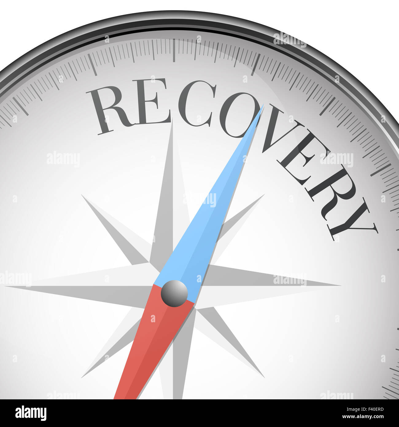 compass recovery Stock Photo