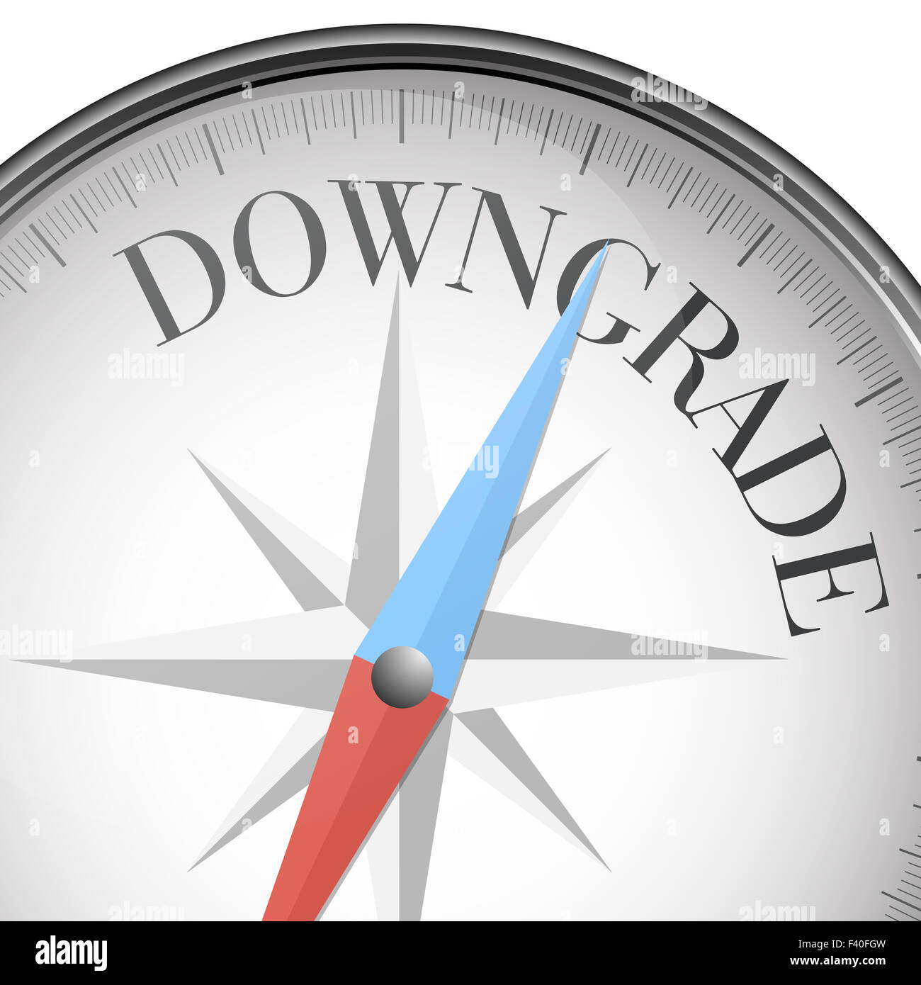 compass Downgrade Stock Photo