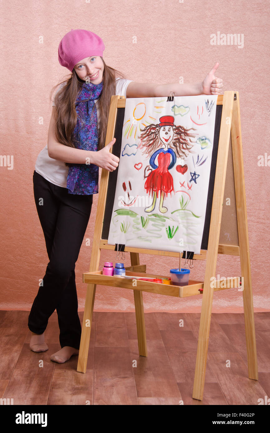 An easel stands hi-res stock photography and images - Alamy