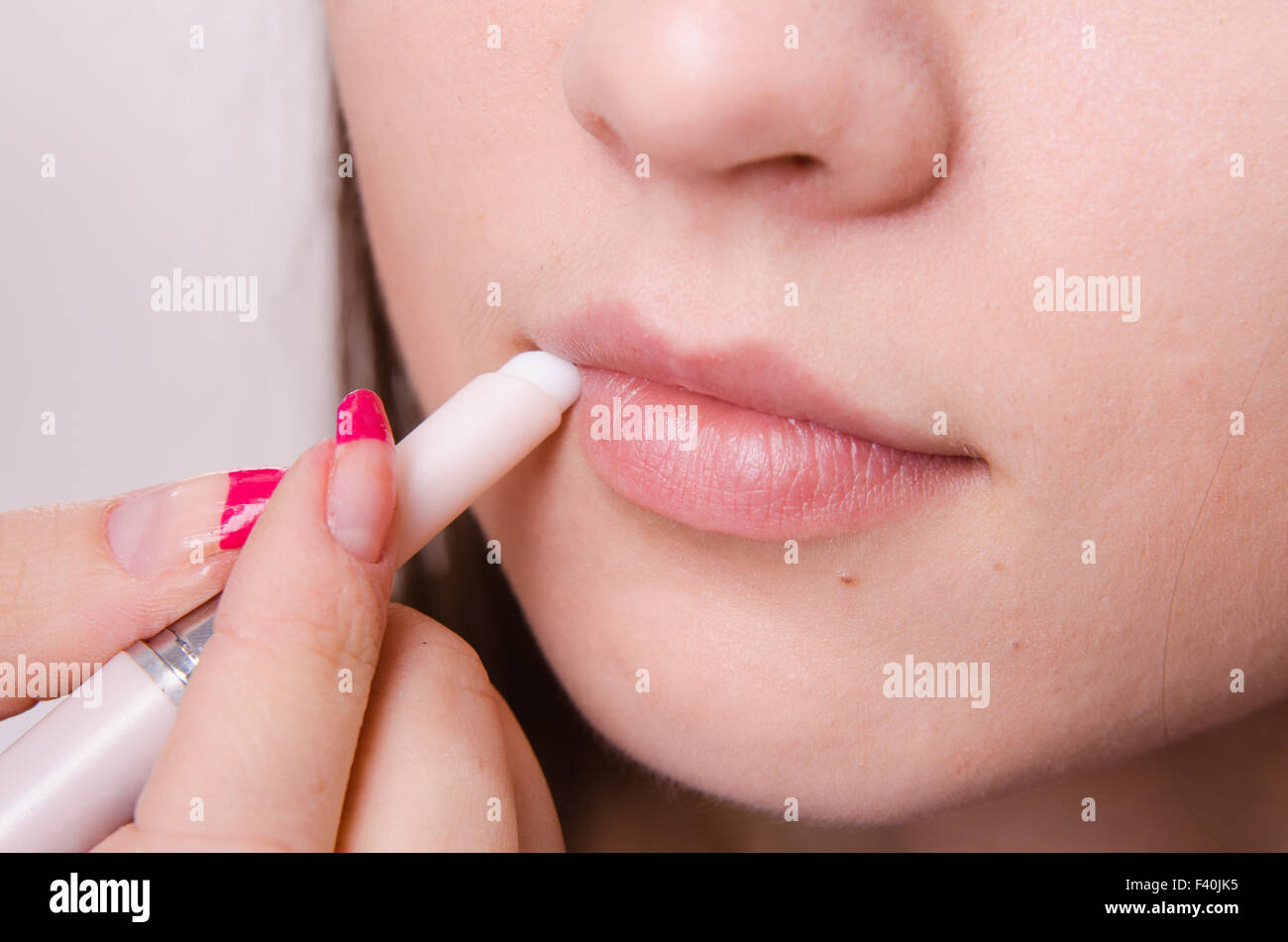 Eyeliner lip makeup cosmetic pencil at Stock Photo