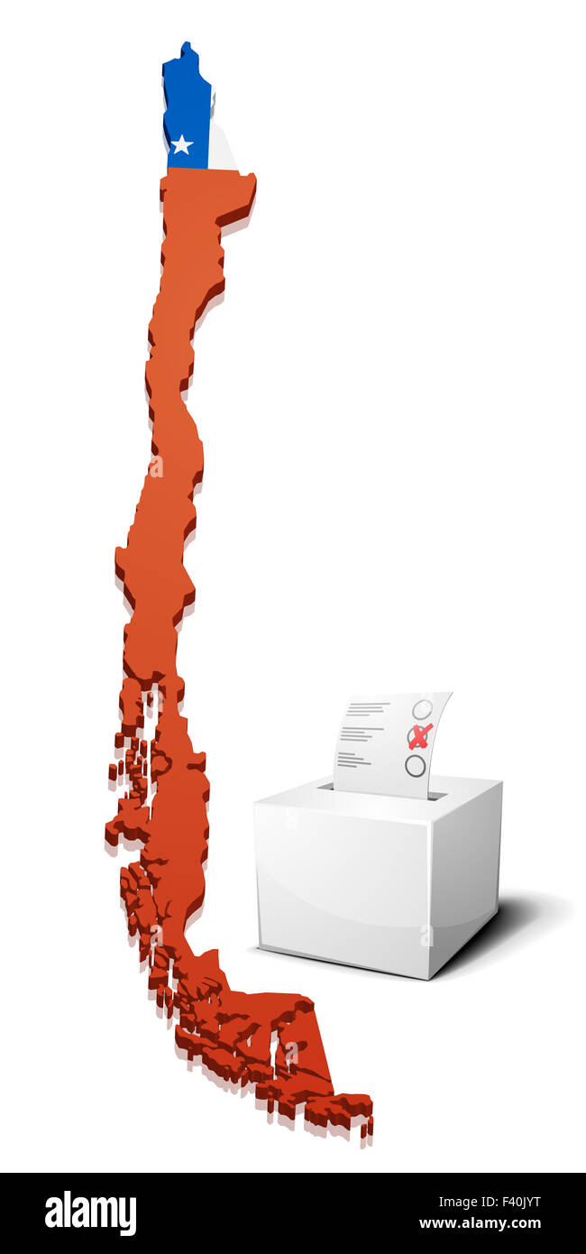ballotbox Chile Stock Photo