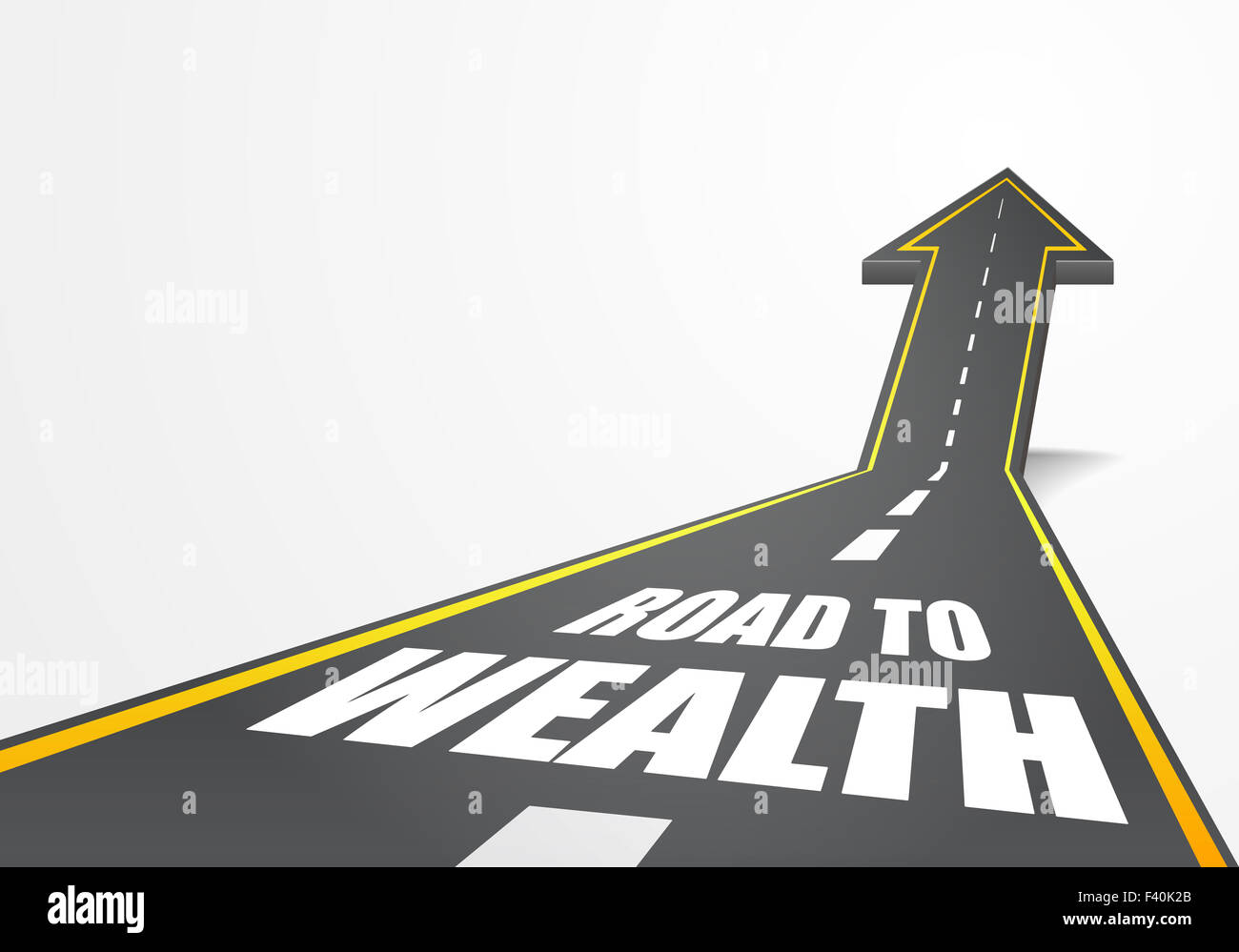 road to wealth Stock Photo