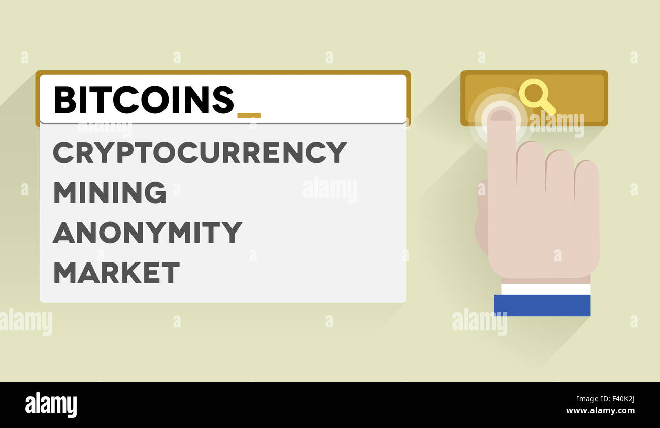 search bitcoins Stock Photo