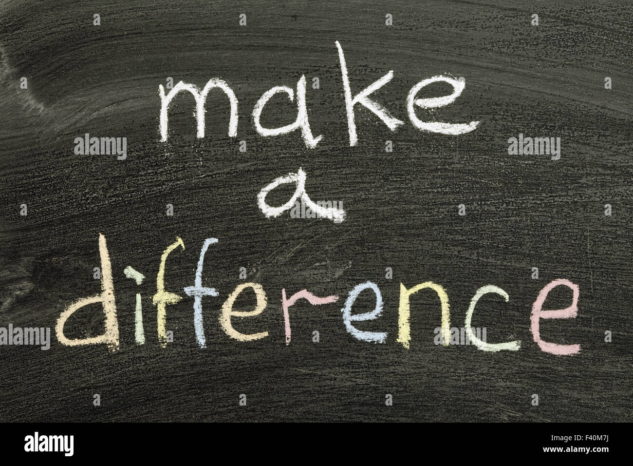 make a difference Stock Photo