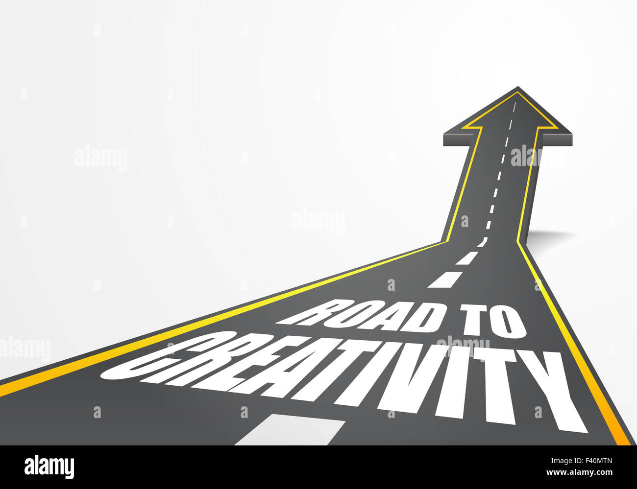 road to creativity Stock Photo
