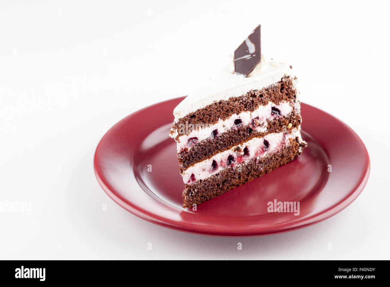 Multilayer Cake On Plate Stock Photo Alamy
