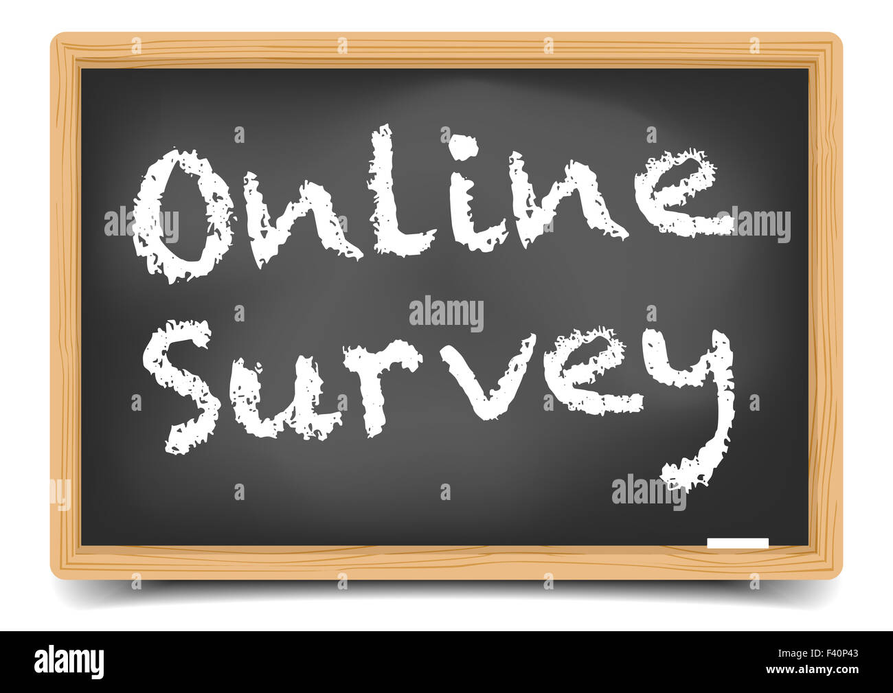 Blackboard Online Survey Stock Photo Alamy