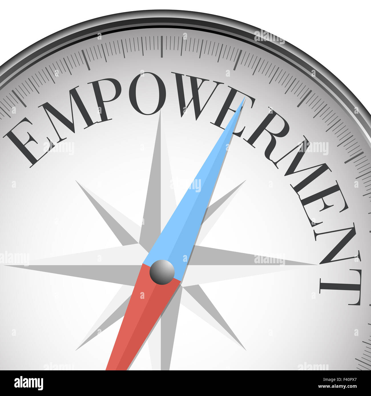 compass empowerment Stock Photo