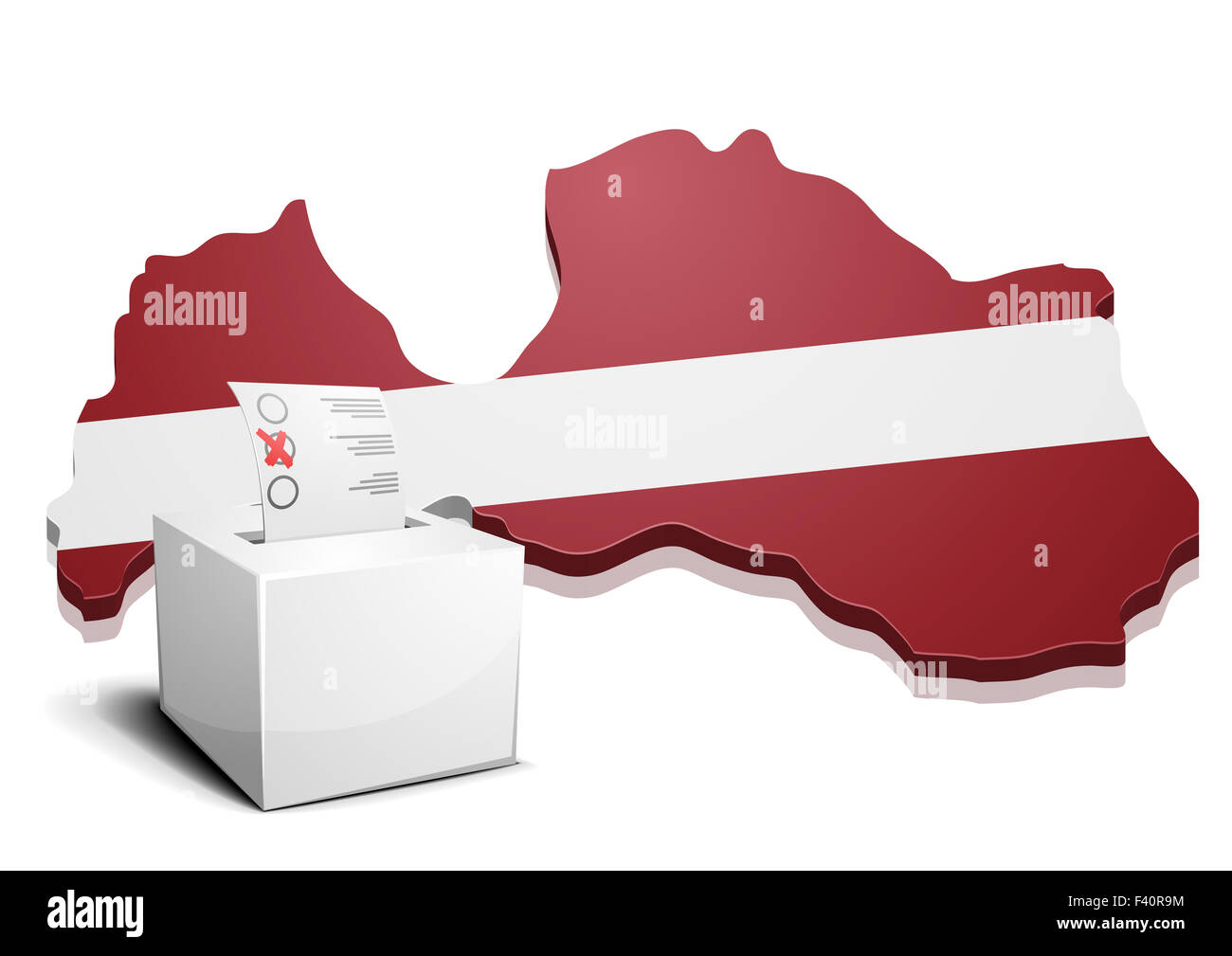 ballotbox Latvia Stock Photo