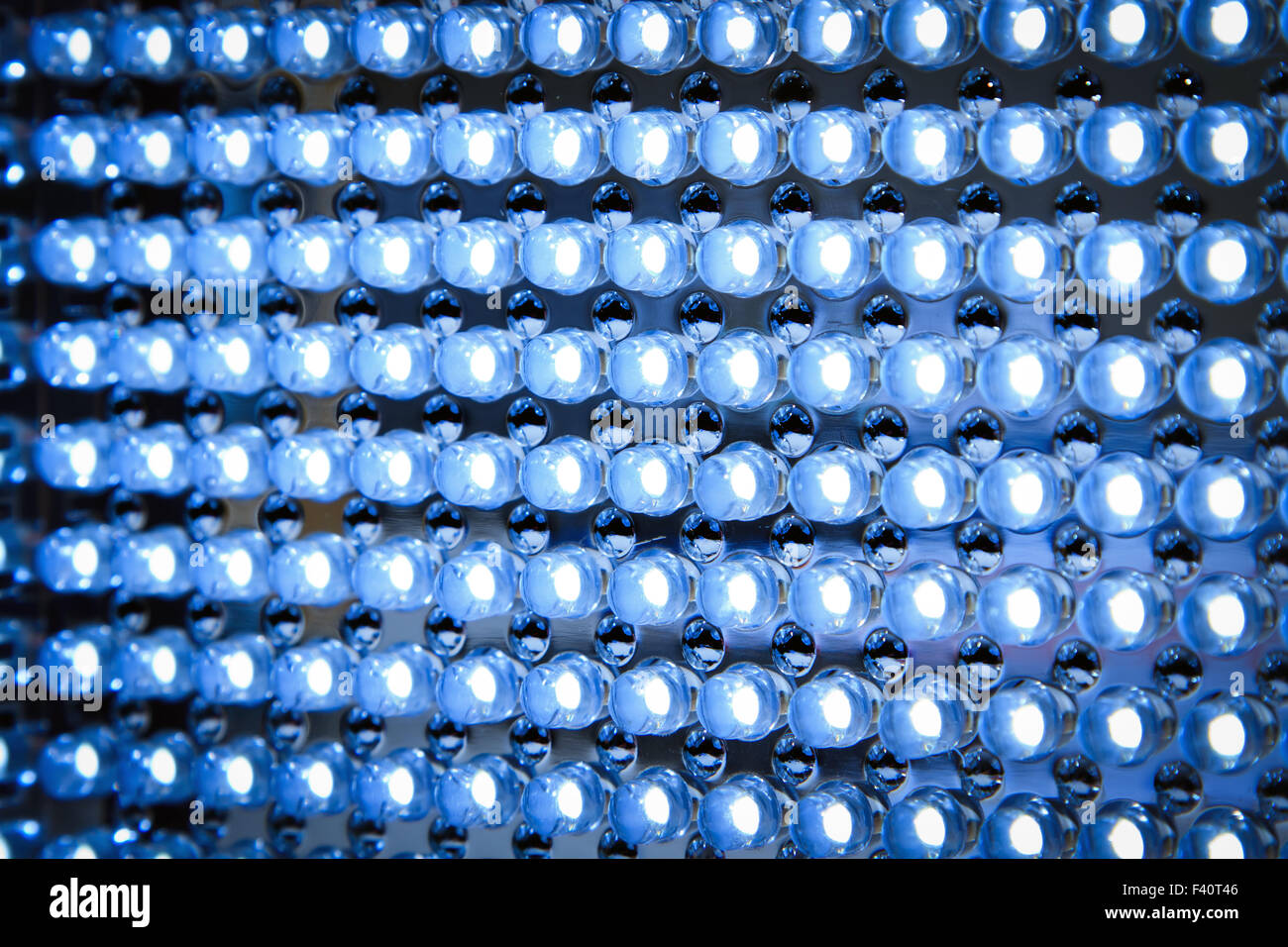 Led panel in fluorescent light close up Stock Photo