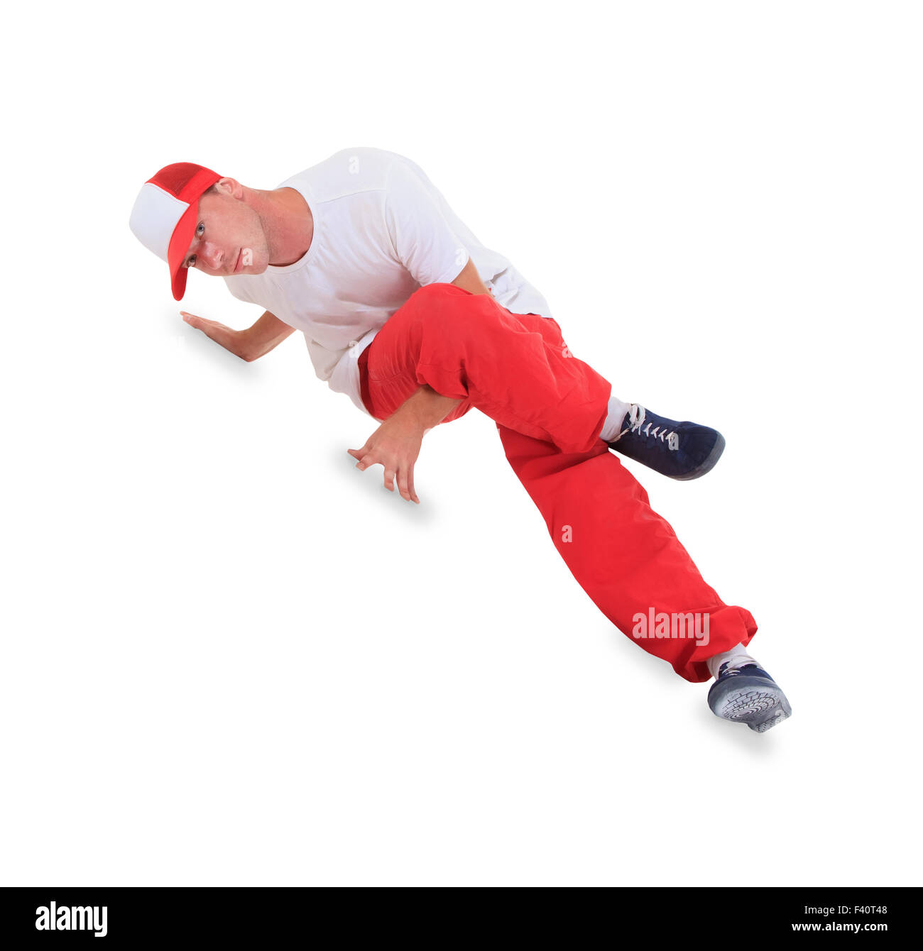 Teenager dancing break dance in action Stock Photo Alamy