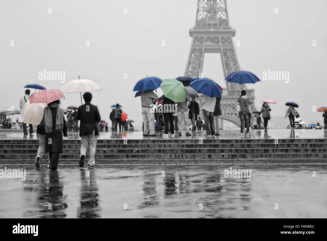 rainy day in Paris Stock Photo Alamy