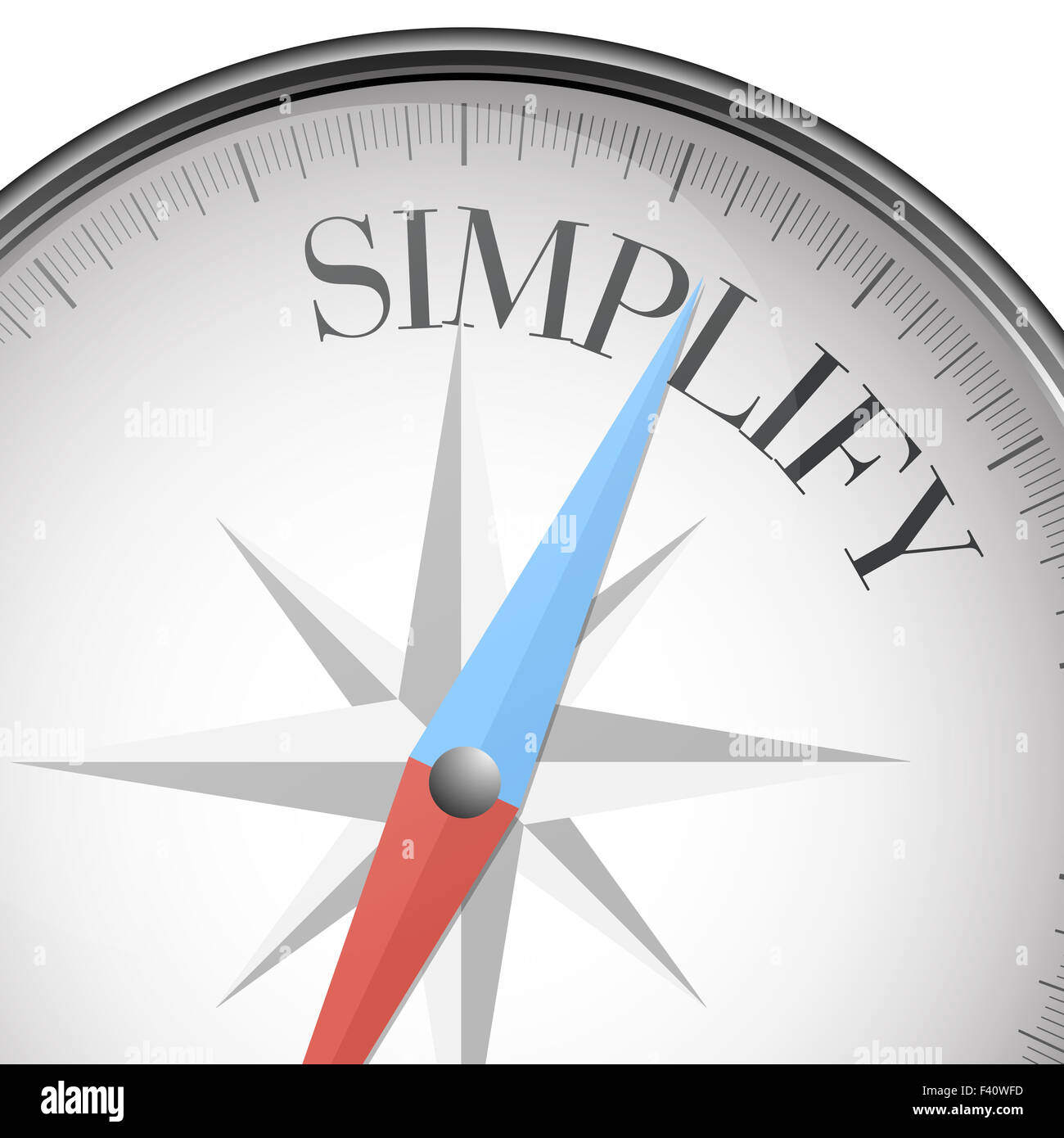 compass simplify Stock Photo