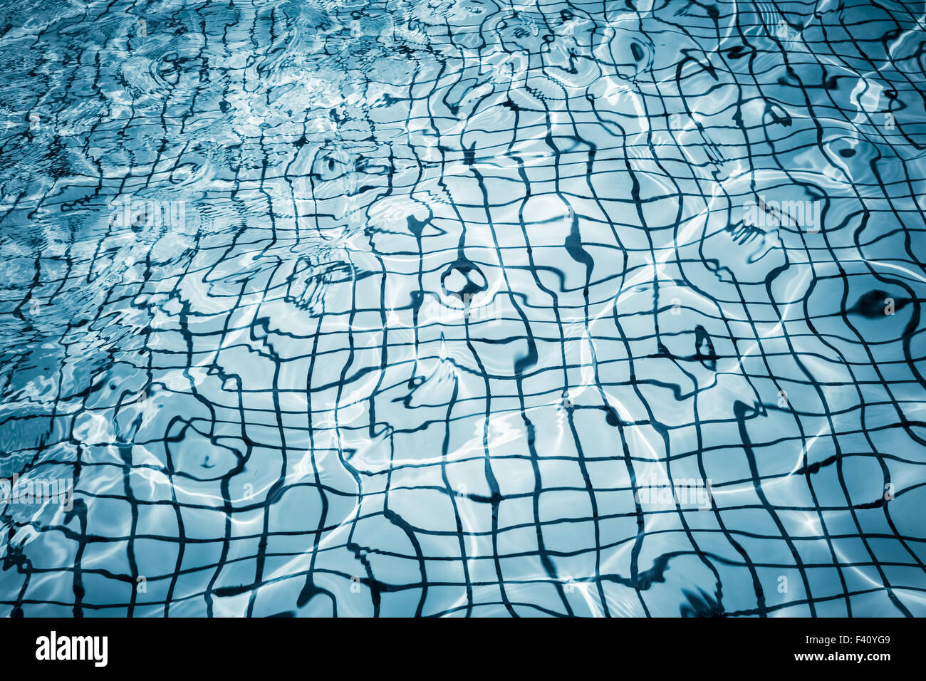 water surface of the pool background Stock Photo