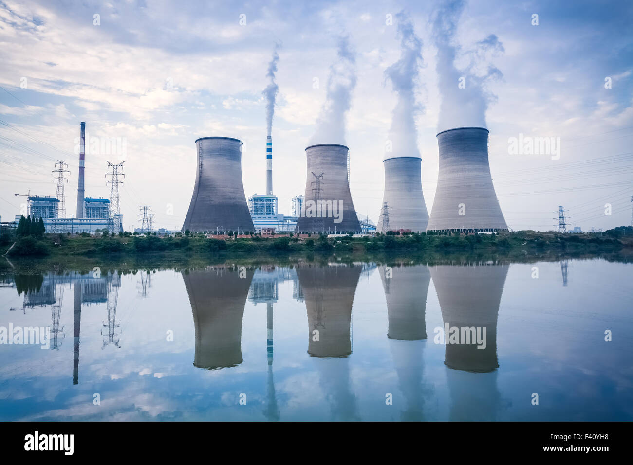coalfired power plant Stock Photo Alamy