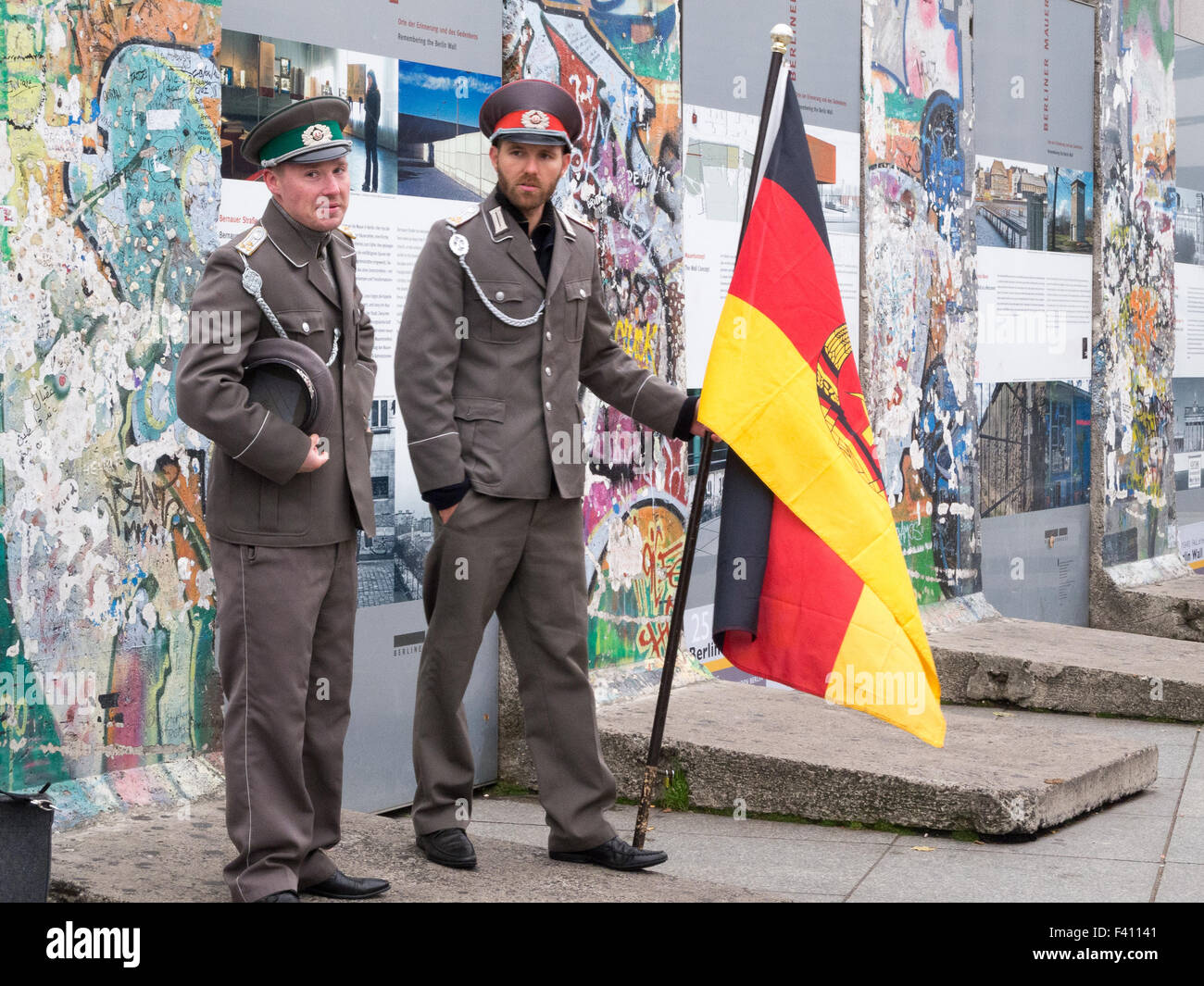 Wall in Berlin. Stock Photo