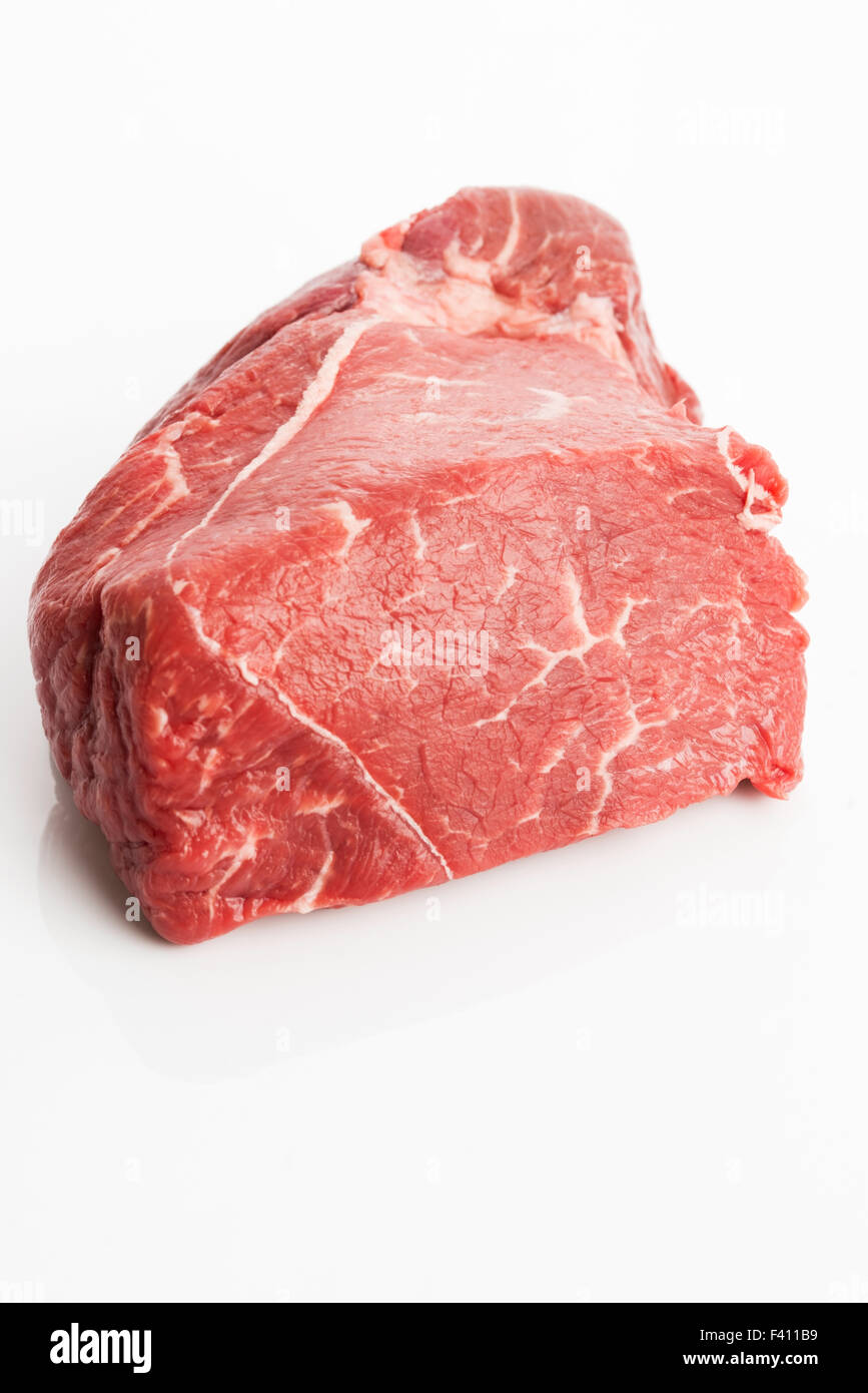 raw beef isolated on white background Stock Photo - Alamy