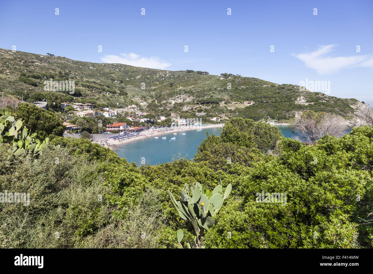 Mediterranean beach of Elba in Cavoli, Italy Stock Photo Alamy