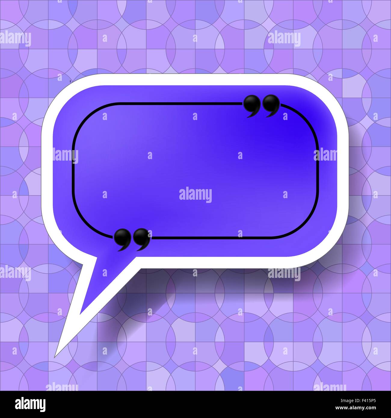 Blue Speech Bubble Stock Vector Image & Art - Alamy