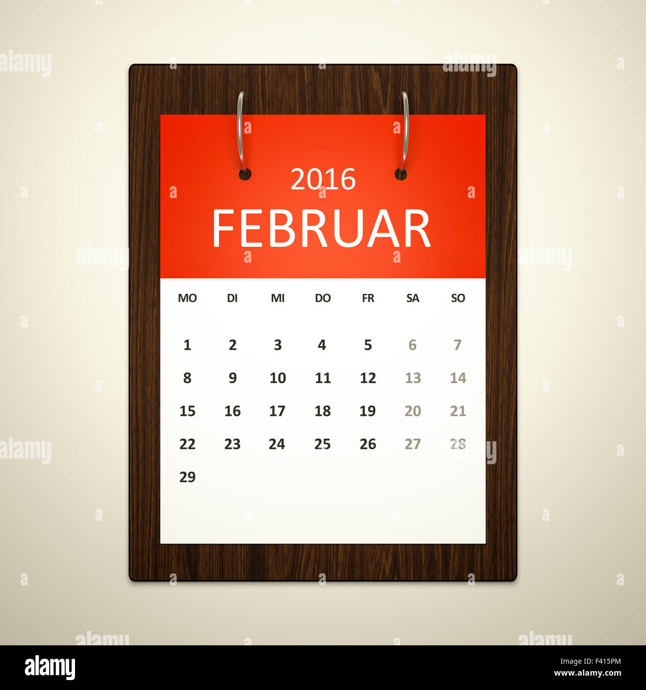 Calendar Planning German Stock Photo - Alamy