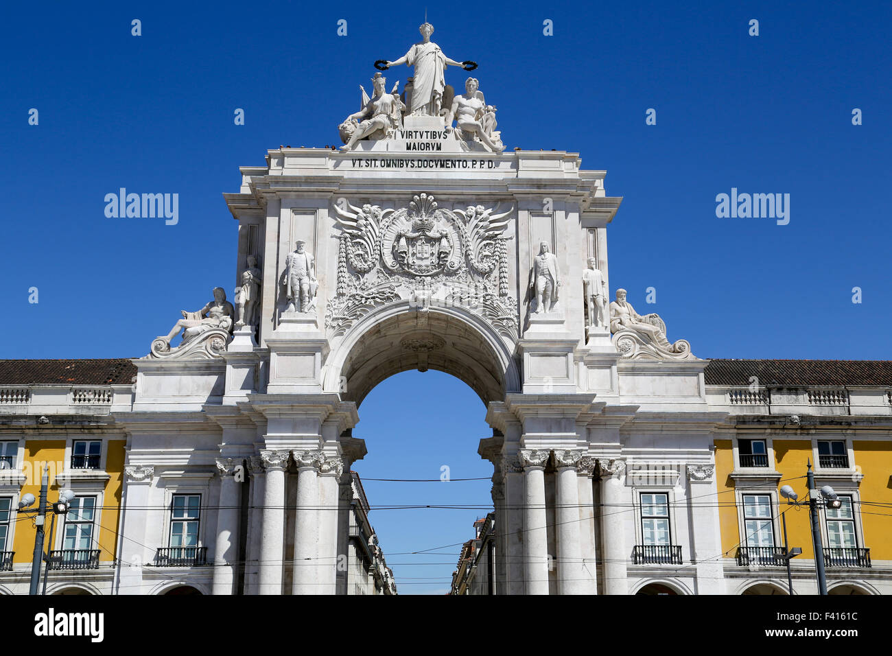 Lisbon Plaza Commerce Stock Photo Alamy