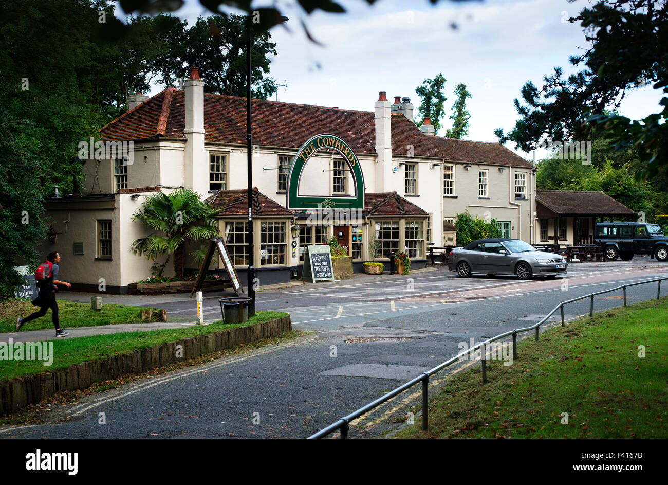 The Cowherds Public House on Southampton Common Stock Photo Alamy