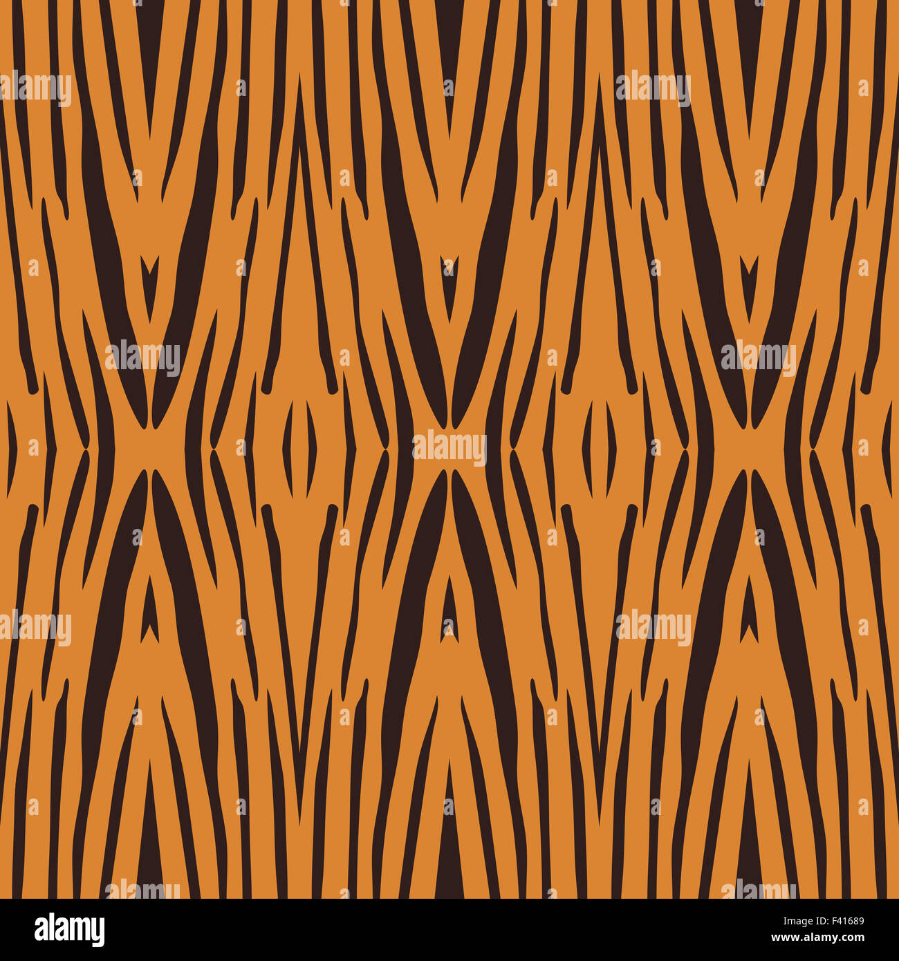 Vector illustration of tiger stripe pattern. Beautiful pattern made by the Mother Nature. Stock Photo