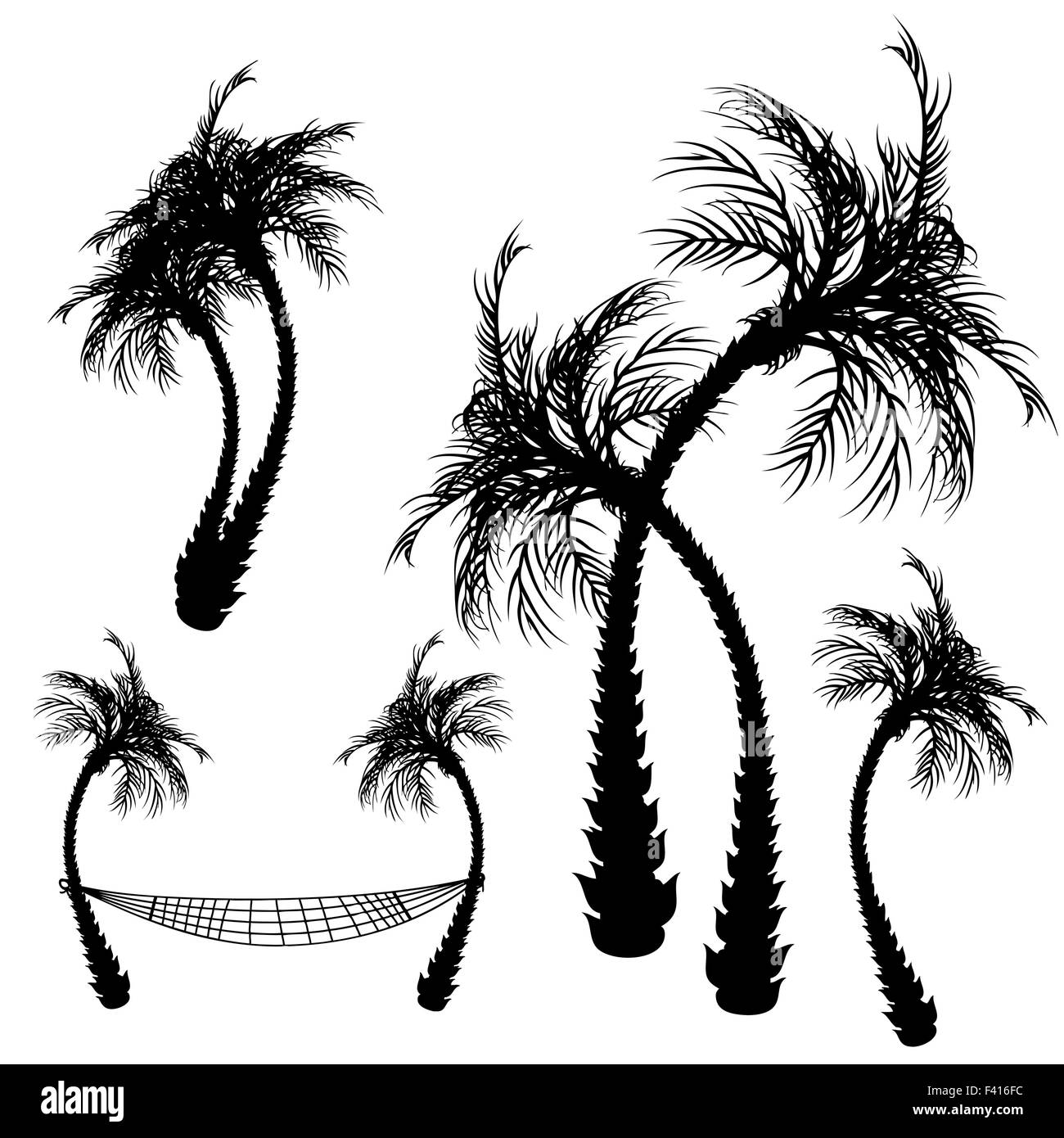 Vector palm trees Stock Vector