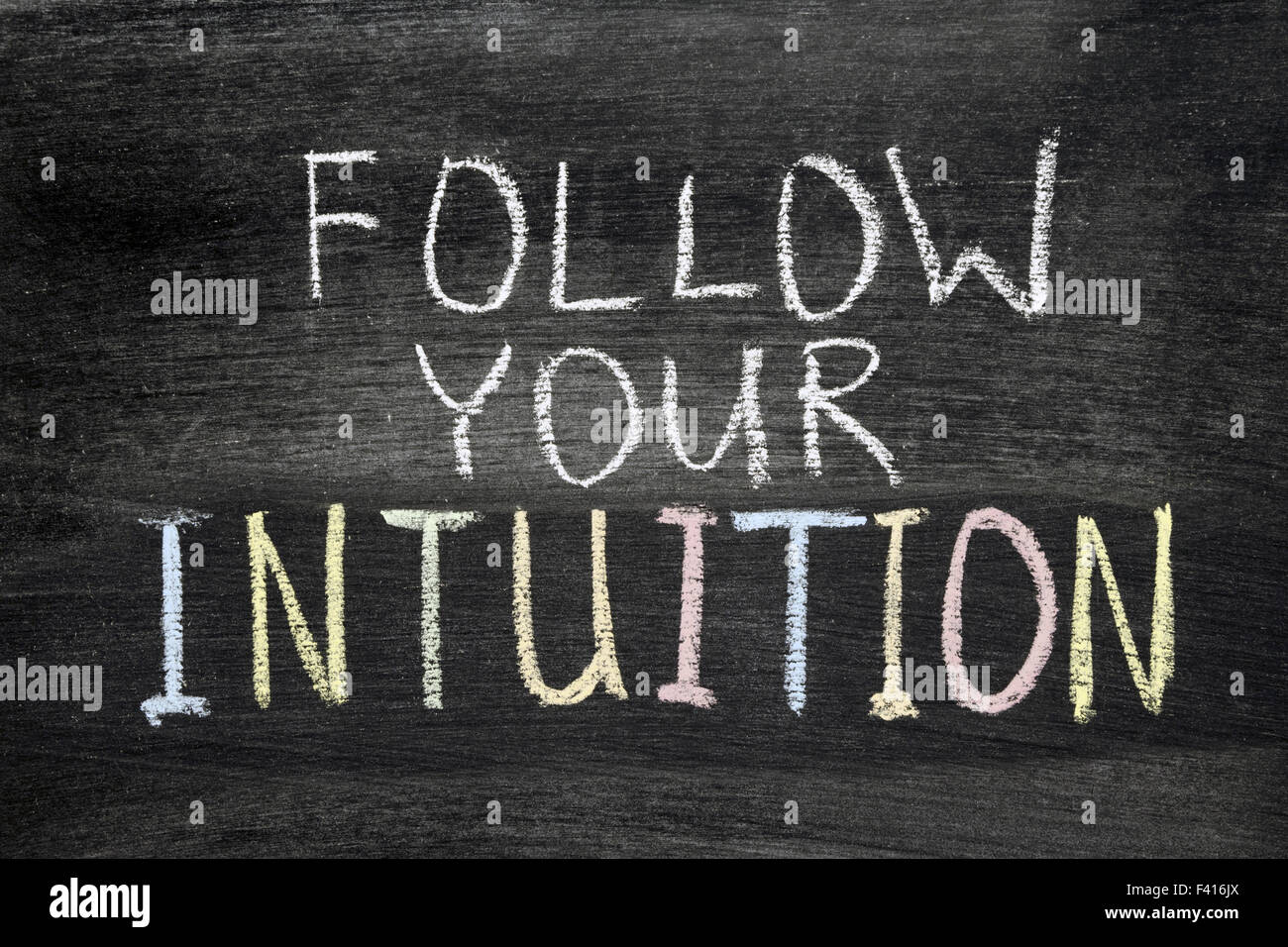follow your intuition Stock Photo - Alamy